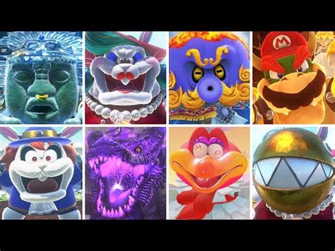 Super Mario Odyssey - All Bosses + Cutscenes (No Damage) | Super Mario Odyssey | Know Your Meme