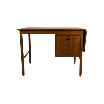 Teak Fineren Drop Leaf Vintage Bureau Bureau Vintage