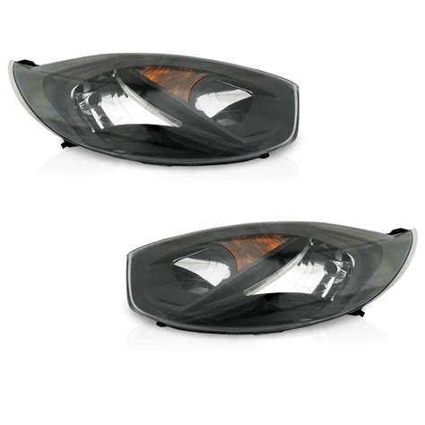 Farol Fiesta Hatch Sedan 2010 2011 2012 Máscara Negra Foco Duplo Lente