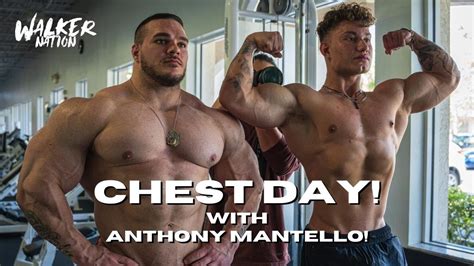 Nick Walker Epic Chest Day With Anthony Mantello Full Offseason