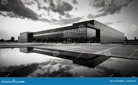 Storage Architecture Warehouse Building Stock Illustration ...