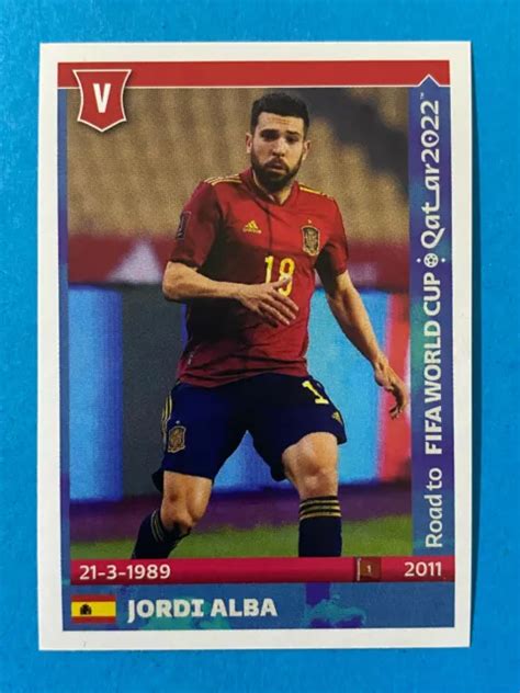 PANINI ROAD TO FIFA World Cup Qatar 2022 N 514 Jordi Alba SPAIN EUR 1