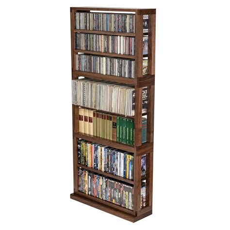 Walnut Media Storage Shelf
