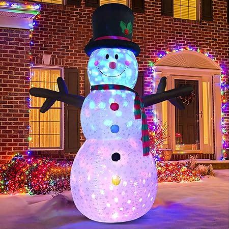 Amazon Dearhouse Ft Inflatable Christmas Snowman Rotating Led