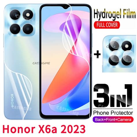 2024 Honor X6b 3in1 Soft Screen Protector Rear Camera Protective