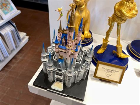 Disney Platinum Cinderella Castle Figurine Available At Walt Disney