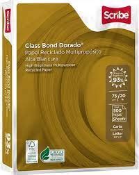 Papel Class Bond Dorado Carta C Hojas Sgloffice