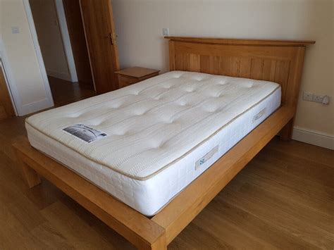 Solid Oak Bed And Mattress Oak Furniture Land Tokyo Range Excellent Condition In Narberth