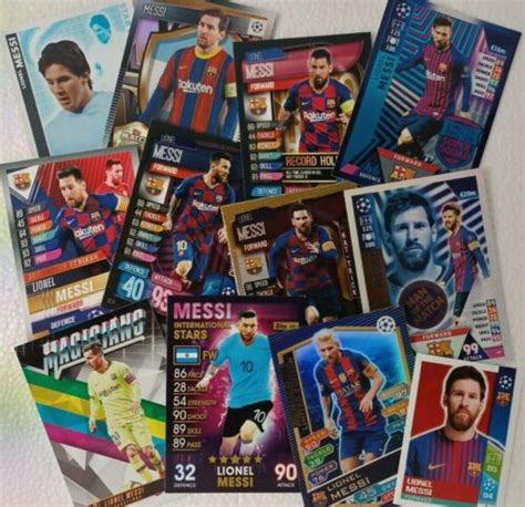 Lionel Messi Trading Card Singles Match Attax Stickers Ebay