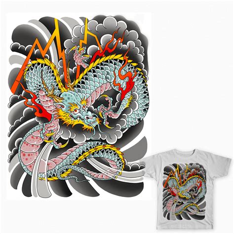 Score Royal Cloud Dragon Tattoo by Tattoo Pooch on Threadless