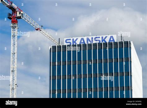 Skanska construction, Building, Site Stock Photo - Alamy