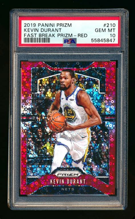 Kevin Durant 2019 Prizm 210 Fast Break Red 125 Price Guide Sports