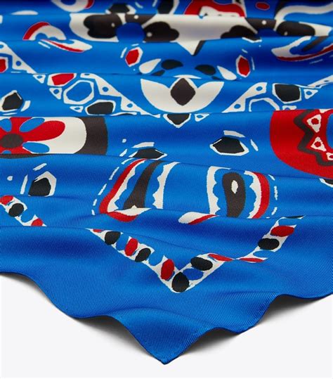 Oversized Pisces Dream Silk Square Women S Designer Scarves Tory Burch