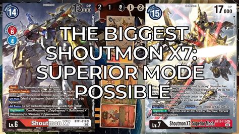 The BIGGEST Shoutmon X7: Superior Mode Possible - HOW BIG WILL HE GET ...