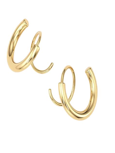 Spiral Hoop Earrings (Diamond)