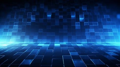 premium photo dark blue futuristic digital background
