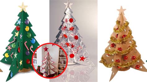 Rbol De Navidad De Cart N En D Ideas Creativas Para Decorar Con