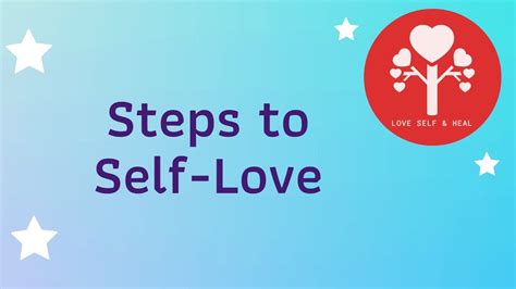 Steps To Self Love Youtube