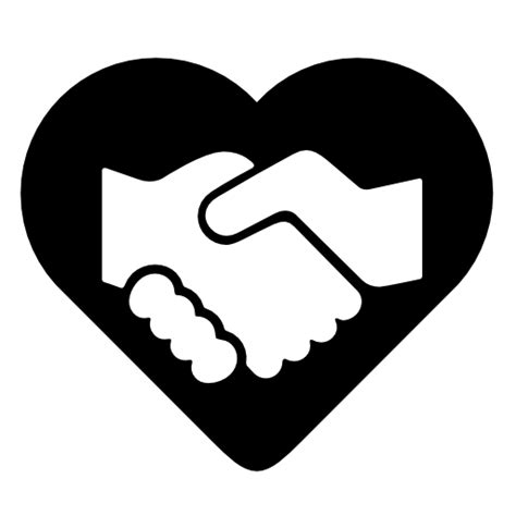 Gesturehandhandshakefingerheartsymbolthumbblack And Whitelogo