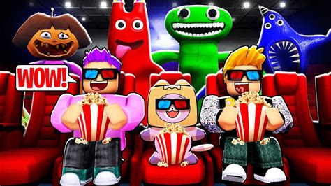 We Went To ROBLOX MOVIE THEATER You Can Watch FREE ROBLOX MOVIES