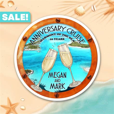 Personalized Anniversary Cruise Door Magnets Cruise Door Decorations