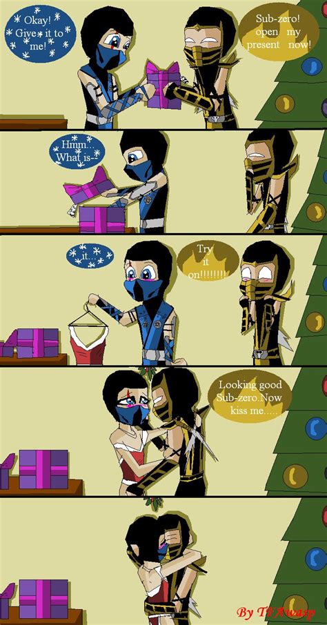 Christmas Scorpion And Subzero By Clindra On Deviantart