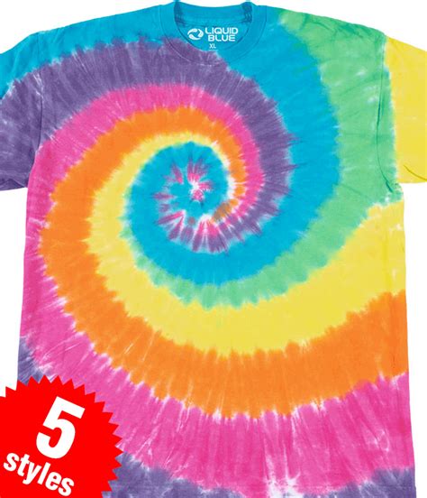 Liquid Blue Unprinted Tie Dye T Shirt Tee By Liquid Blue