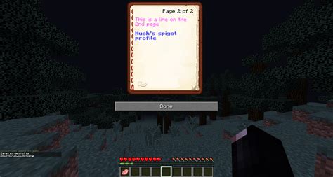 Clickable Hoverable Custom Book Spigotmc High Performance Minecraft