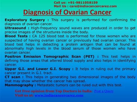 Advanced Ovarian Cancer Treatment in India | Best Cancer Hospital in India