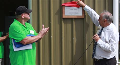 Len Roberts Opening The Tea Gardens Mens Shed