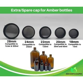 Plastic Screw Black Cap For Glass Boston Round Amber Bottle CAP ONLY