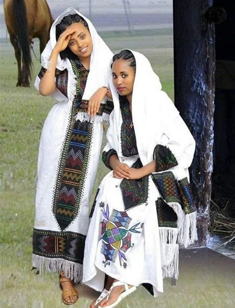 Wollo Amhara Traditional Dress Ethiopian Clothing Ethiopian Dress Traditional Outfits