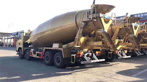 Hp Concrete Mixer Truck Shacman X X Concrete Mixer Vehicle Gold