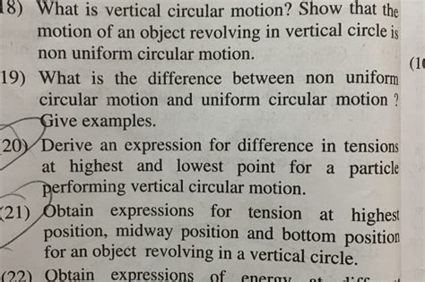 18 What Is Vertical Circular Motion Show That The Motion Of An Object