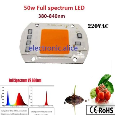 Pcs W Nm Nm Full Spectrum Led Cob Chip Integrated Smart Ic