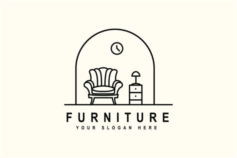 Furniture Interior Logo Design Graphic by kidsidestudio · Creative Fabrica