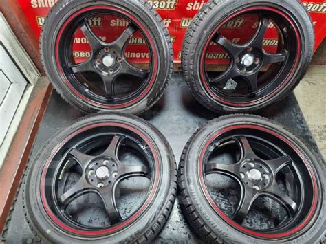 Диски с полкой 5zigen R17 PСd 4x100 Off45 7j из Японии 17 1 шт 64