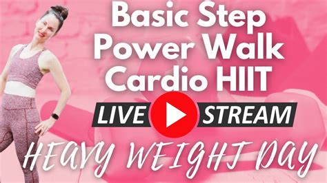 Live Cardio Workout Low Impact Max Fat Burning Step Power Walk