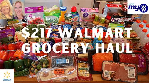 Weekly Meal Plan Walmart Grocery Haul Ww Points Weight Watchers