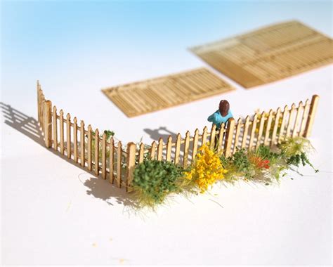 Miniature Picket Fence Kit HO OO Scale Diorama Dollhouse Etsy Australia