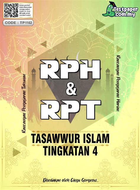 RPH DAN RPT 2023 TASAWWUR ISLAM TINGKATAN 4 Cikgu Info