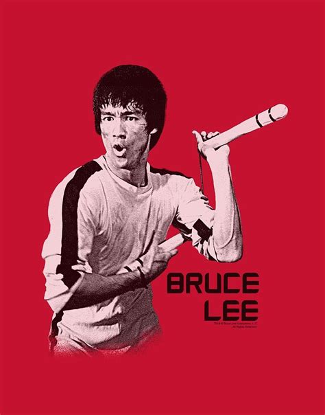 Bruce Lee - Nunchucks Digital Art by Brand A - Pixels