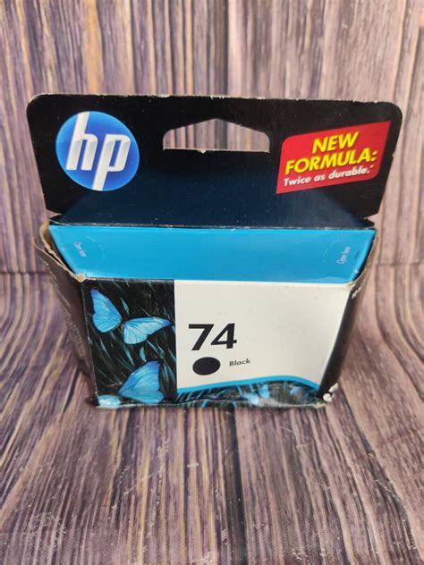 Genuine Hp 74 Cb335wn Black Noir Ink Cartridge Exp 12 2011