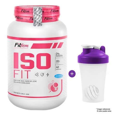 Ripley PROTEÍNA FITFEM ISO FIT 1 1 KG CHOCOLATE SHAKER