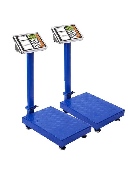 Soga 300kg Electronic Digital Platform Scale Blue 2 Pack Rockmans