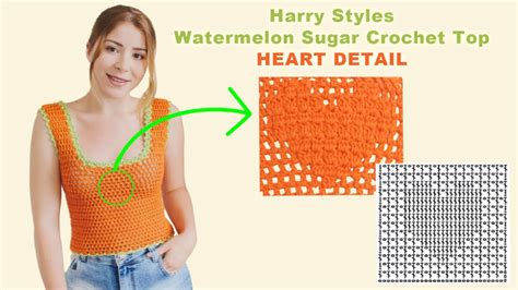 Watermelon Sugar Harry Styles Crochet Top Top Heart Detail Youtube