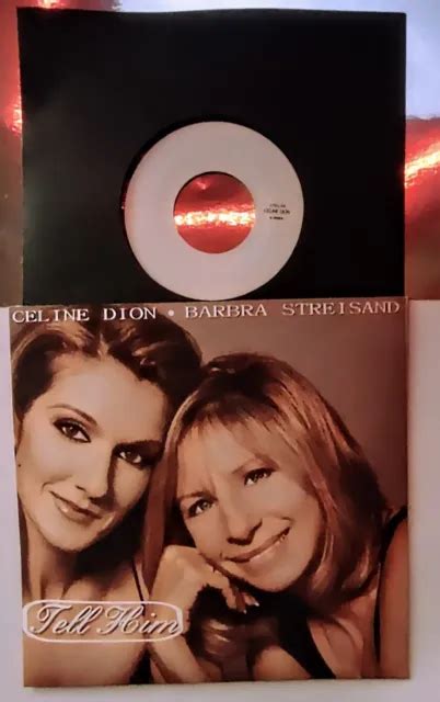 Celine Dion Barbra Streisand Tell Him Uk Vinyl Free Custom Pic