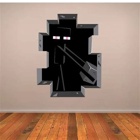 Aliexpress.com : Buy Latest Game Minecraft Enderman Wall Stickers Home ...