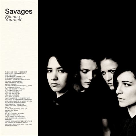 Savages Silence Yourself Lyrics And Tracklist Genius