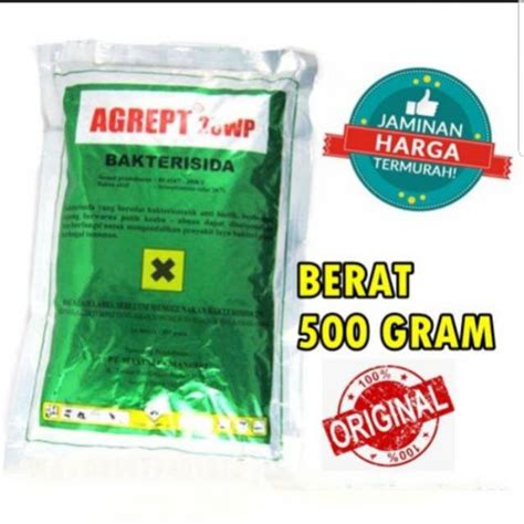 AGREPT 20 WP Bakterisida Membasmi Layu Tanaman Karena Bakteri 500 GR